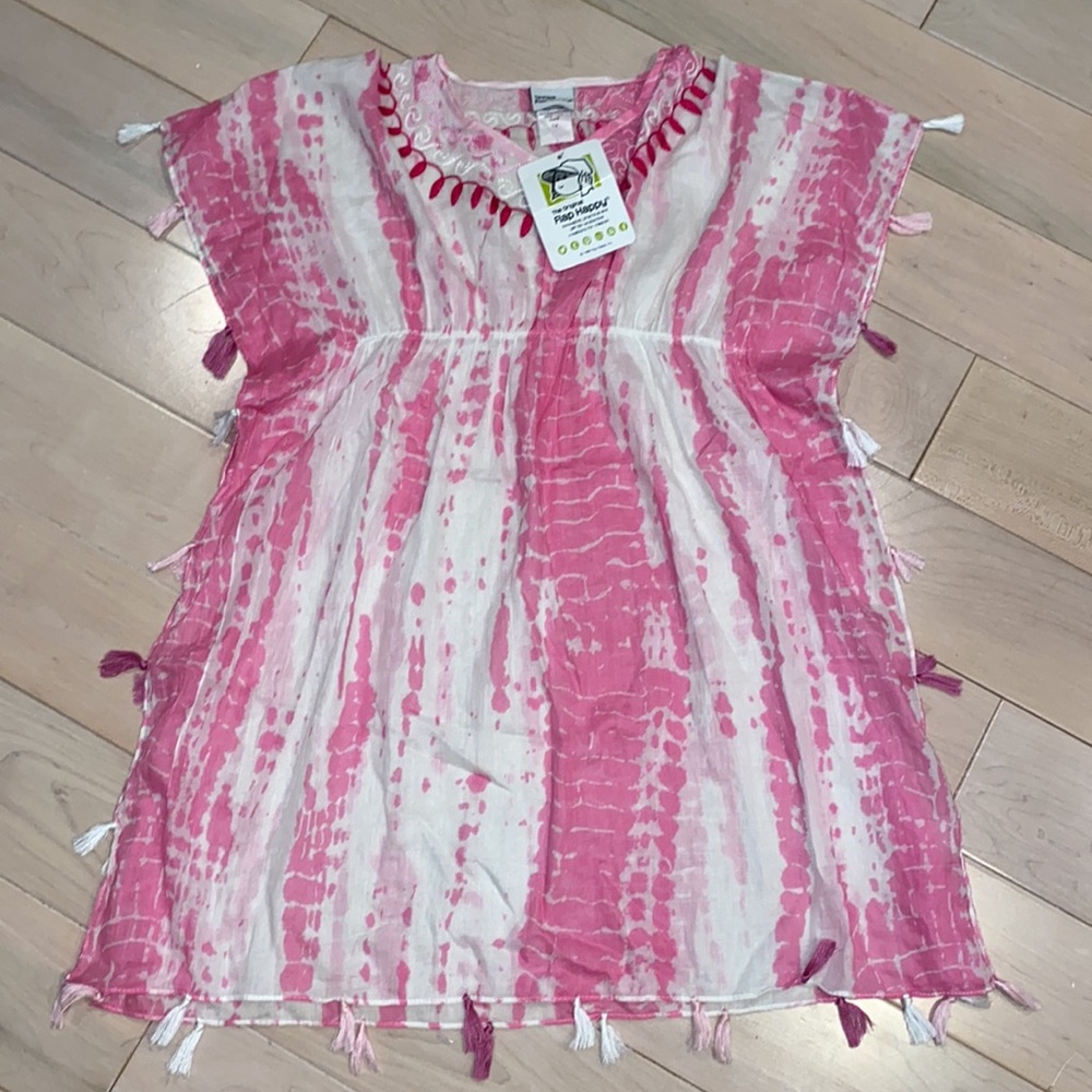 The original Flap Happy Kailea Kaftan beach cover up paradise pink